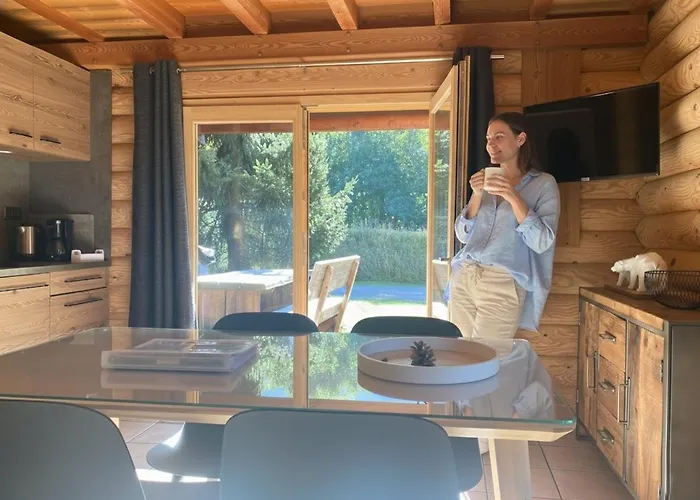 L'Oursblanc Chalet En Rondins * La Bresse